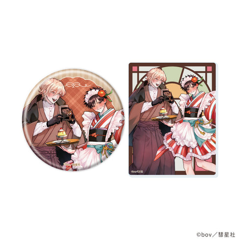 『Glanz BL comics』缶バッジ&アクリルカードセット03/性癖ヤバめなオトコに狙われました。(描き下ろしイラスト)